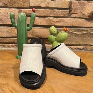 Dr. Martens White and Black Mules!